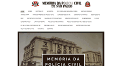 Desktop Screenshot of memoriadapoliciacivildesaopaulo.com