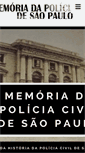 Mobile Screenshot of memoriadapoliciacivildesaopaulo.com